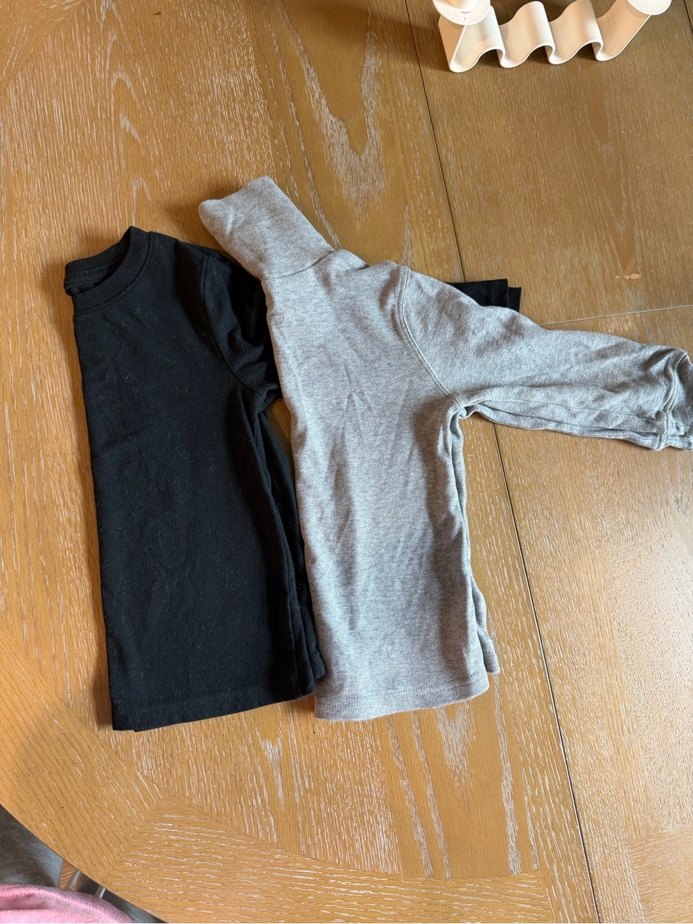 Carter's Long-Sleeve Tees in Black and Gray - Set of 2